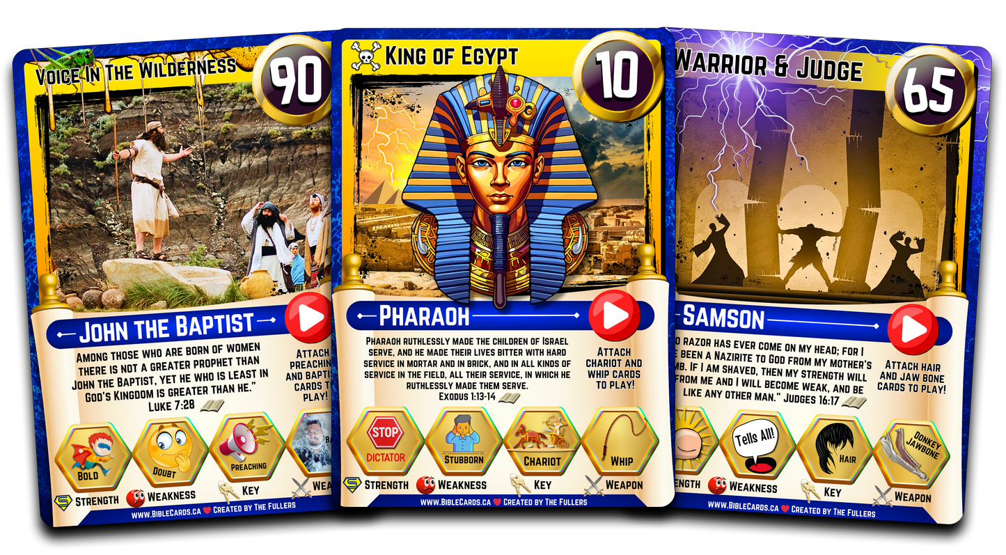 Pack of 55 Original Bible Cards - Generations Edition