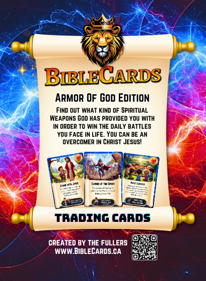 Armor of God Edition Bible Cards - Pack of 29 Trading Cards